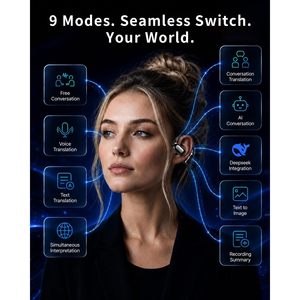 Audífonos de Traducción IA T22 Inalámbricos 5.0 con Cancelación de Ruido y Estuche de Carga para Llamadas y Música - Product Image 5