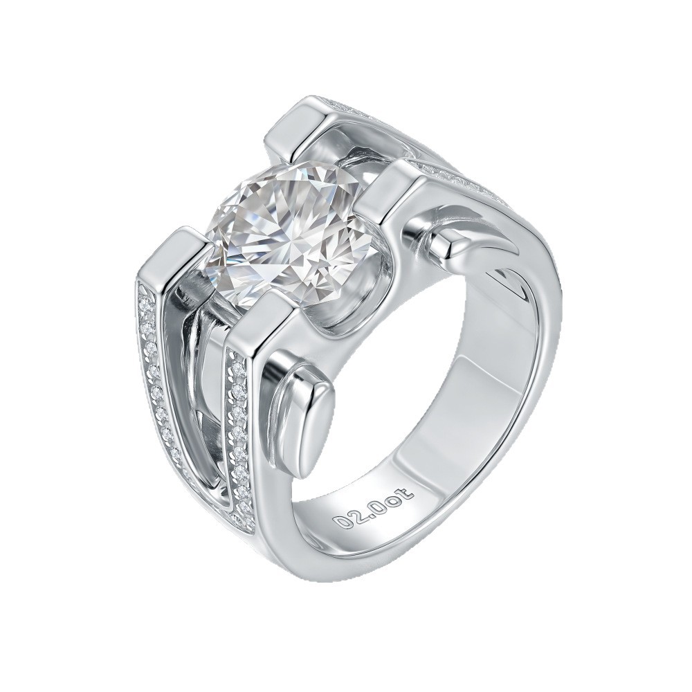 Platine (Moissanite argentée)