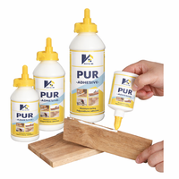 Colle à bois PUR de qualité export, adhésif polyuréthane pour grossistes et distributeurs, imperméable, forte adhérence, étiquette personnalisée