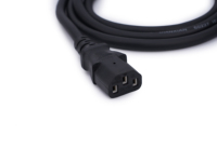Câble d'extension électrique 3 broches Brésil, conducteur en cuivre SJTW, isolation PVC, solide, 1m, 10A, pour adaptateur PC