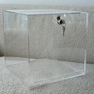 Bán buôn <span class=keywords><strong>Acrylic</strong></span> mong muốn cũng Hộp Tùy chỉnh lucite đám cưới thẻ hộp rõ ràng tham gia Hộp quà tặng cho sự kiện bên tiếp nhận bảng - Product Image 3