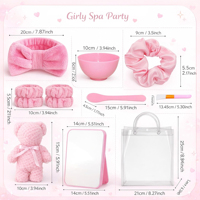 Fournitures pour fête de spa et pyjama-party, ensemble de cadeaux pour filles, thème violet et rose, cadeau pour demoiselle d'honneur
