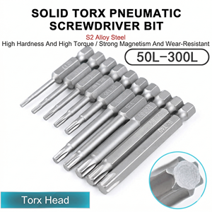 ดอกไขควงทอร์กซ์ T8 ขนาด 65 มม. ก้านหกเหลี่ยม 1/4 นิ้ว เหล็ก S2 แม่เหล็ก สำหรับงาน DIY เครื่องมือไฟฟ้าอุตสาหกรรม รับผลิตแบบ OEM ODM จำหน่ายส่ง - Product Image 2