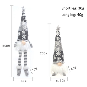Décoration de Noël, <span class=keywords><strong>gnome</strong></span> lumineux LED, figurine assise, poupée pour la maison, bureau, étagère, décoration de fête festive, cadeau, décoration de vacances - Product Image 5