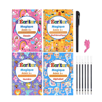 Montessori Cahier De Traçage Magique Réutilisable Avec Stylo Pratique Copybook Set Fo Magic Book Set Pour Enfants D'âge Préscolaire
