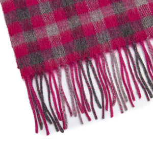 Écharpe en Tartan OEM, Châle Doux en Mélange de Laine, Texture Chaude et Confortable, Couleur et Motif à Carreaux Personnalisés, Châle à Marque Privée - Product Image 3