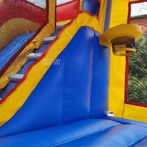 Castillo Inflable Comercial con Tobogán, Temática Deportiva, para Fiestas Infantiles, <span class=keywords><strong>Alquiler</strong></span> <span class=keywords><strong>de</strong></span> Juegos Inflables <span class=keywords><strong>de</strong></span> Fútbol y Baloncesto - Product Image 6
