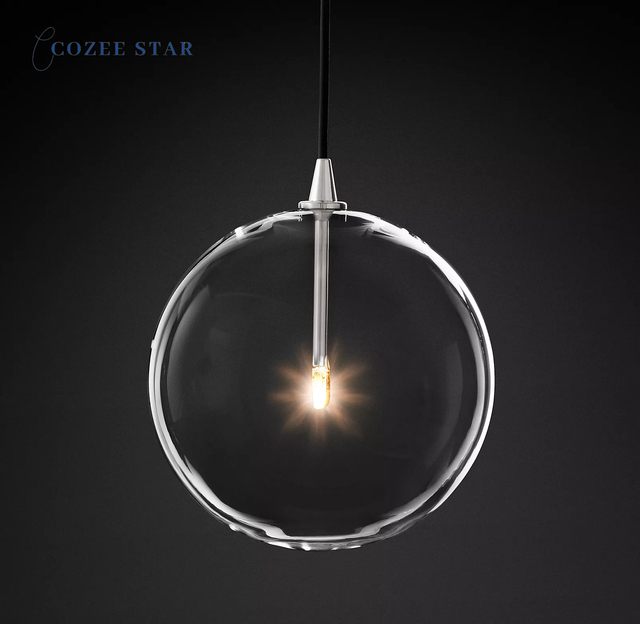 Cozee Light Vintage Glass Globe Mobile Chandelier Round American Brand Designer Cristal Pendant Lights Guzhen Lighting Factory
