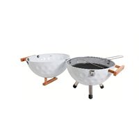 Camping Patio Cour Cuisine Extérieure Portable Balle De Golf Forme Ronde Petite Table Pliable Charbon De Bois Barbecue Poêle Bbq Grill