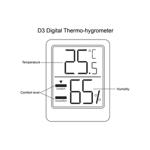 Thiết kế mới điện tử hộ gia đình nhiệt kế trong nhà bé phòng Nhiệt độ Meter độ ẩm Meter - Product Image 3