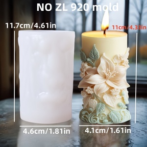 MUYULINS Tulip <b>Silicone</b> Plaster Ornament Wedding Decoration Casting Mold DIY Scented Candle Making - Product Image 4