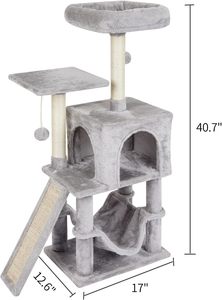 Modern Large <b>Cat</b> Toy Villa Classic Universal <b>Cat</b> <b>Scratching</b> <b>Post</b> Nest Hammock Claw Board Non-Solid Wood Climbing Frame Packaged - Product Image 2