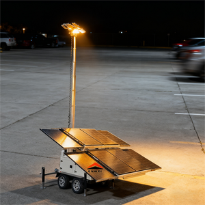 Éclairage d'usine, panneaux solaires portables, projecteur LED mobile à énergie solaire pour remorques - Product Image 2