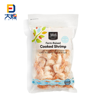 Emballage d'aliment surgelé personnalisé sac de produit en plastique laminé écologique sac d'aliments surgelés de filets de saumon de l'Atlantique bio pour poisson