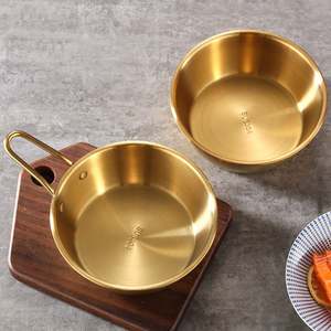 <span class=keywords><strong>Bol</strong></span> <span class=keywords><strong>d</strong></span>'assaisonnement pour barbecue rond en acier inoxydable 304 de style coréen extra épais avec poignée <span class=keywords><strong>bol</strong></span> à riz jetable en métal pour le camping - Product Image 5