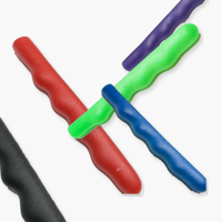 Fundas de Agarre Suave para Dedos en Varios Colores, Mangas Ergonómicas de PVC para Herramientas, Equipos y Empuñaduras de Entrenamiento