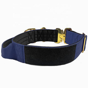 Hot Sale Classic Luxury Nylon Webbing Soft Neoprene <strong>Padded</strong> Quick Release <strong>Dog</strong> <strong>Collar</strong> with Control Handle for <strong>Medium</strong>/Large <strong>Dogs</strong> - Product Image 3