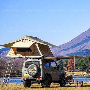 Tenda Atap Mobil Aluminium Soft-Top untuk 3-4 Orang, Tahan Angin dan Air, dengan Aksesori Tangga - Product Image 2