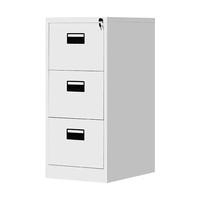 Archivador de Oficina Moderno Youbai, Convertible, Plegable, Extensible, de Acero Blanco, Comercial, con 3 Cajones, con Cerradura, para Oficina en Casa