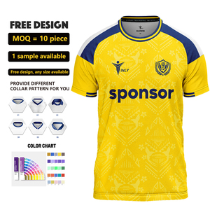 Jersey Sepak Bola Sublimasi Player Vision Bahan Polyester Spandex, Bernapas, Cepat Kering untuk Pria - Product Image 1