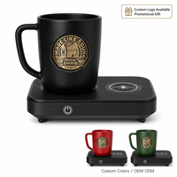Tasse à café en céramique intelligente à marque privée, ensemble de tasses chauffantes, chargement USB, isolation thermique 24 heures, logo personnalisé, emballage applicable