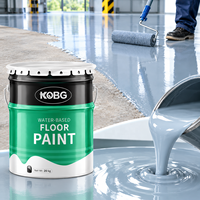 Peinture acrylique à base d'eau pour sols intérieurs et extérieurs, peinture pour sols en béton de garage, entrepôt, atelier, revêtement de sol coloré imperméable