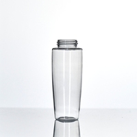 Bouteille à pompe en plastique PET cylindrique personnalisée 200 ml 250 ml pour le maquillage et le dissolvant de vernis à ongles Haute qualité
