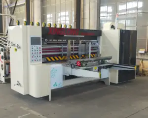 Máquina troqueladora rotativa de caja de cartón corrugado automática de alta velocidad DGM para caja corrugada