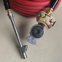 Tuyau de gonfleur de pneu de fournisseur de logo personnalisé de la Chine de livraison rapide 3/8 "x50ft avec la main heureuse et le mandrin d'air pour le gonflage de pneu