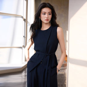 <span class=keywords><strong>Gilet</strong></span> blanc de haute qualité pour femme, printemps et été, style élégant et sophistiqué, nouveau modèle sans manches - Product Image 2