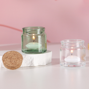 Vente <span class=keywords><strong>en</strong></span> gros 100ml mini bougie <span class=keywords><strong>en</strong></span> verre <span class=keywords><strong>de</strong></span> luxe avec couvercle <span class=keywords><strong>en</strong></span> <span class=keywords><strong>bois</strong></span> porte-cylindre personnalisé pour la Saint-Valentin - Product Image 2