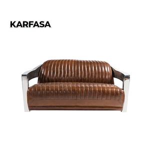 Ensemble de canapés carrés en cuir moderne et élégant avec cadre en acier inoxydable, <span class=keywords><strong>fauteuil</strong></span> pour salons, salles de séjour ou espaces haut de gamme - Product Image 5