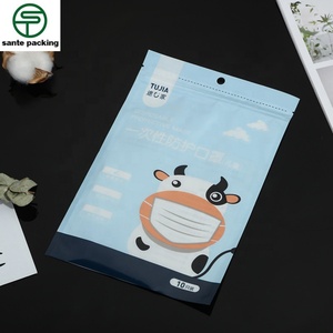 ถุงเสื้อยืดแบบซีล 3 ด้าน พิมพ์กราเวียร์ บรรจุภัณฑ์เคลือบ PET/PE รีไซเคิลได้ สำหรับหน้ากากอนามัย รองเท้า และถุงเท้า - Product Image 3