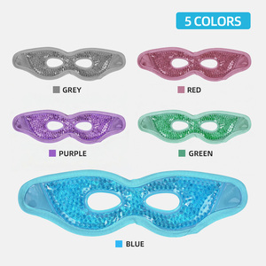 <span class=keywords><strong>Masque</strong></span> oculaire en gel à billes, bleu, avec trou, <span class=keywords><strong>pour</strong></span> soulager la fatigue oculaire, cercle noir, apaisant et confortable - Product Image 3
