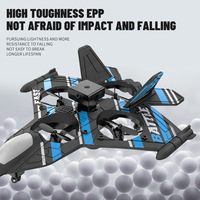 Mini avion RC en mousse EPP avec stabilisateur gyroscopique, anti-chute, avec évitement d'obstacles, jouet drone pour débutants