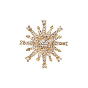 Spille a Forma di Stella a Otto Punte Weiman, Lussuose Spille da Donna alla Moda con Strass e Cristalli Placcati Oro, Personalizzabili - Product Image 1