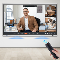 55 İnç Android 15/Windows Çift Sistemli Ops 4k Dokunmatik Ekranlı Akıllı Tahta Konferans Toplantısı Yeni Stil İnteraktif Ofis Tahtası