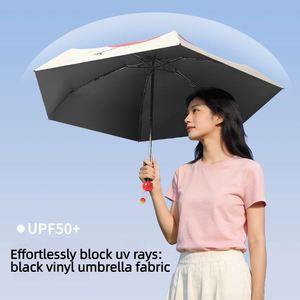 Paraguas de Viaje Plegable Mini Cápsula con Diseño de Frutas y Dibujos Animados, Protección UPF50, con Logotipo Personalizado OEM, para Mujeres y Niñas - Product Image 4