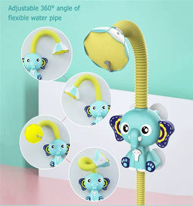 Mignon Électrique <span class=keywords><strong>Éléphant</strong></span> Pompe À Eau Avec 360 Degrés Tuyau Ajusté Bébé <span class=keywords><strong>Bain</strong></span> Pommeau <span class=keywords><strong>De</strong></span> Douche Bec Rinser Enfants Douche Jouets - Product Image 5