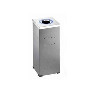 Cestino Quadrato Zincato 2210 R per Uso Esterno - Product Image 1