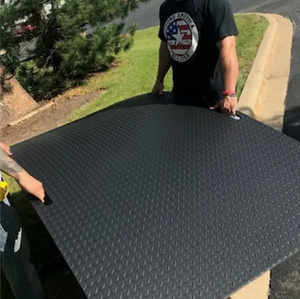 Tapis de protection du sol robuste ZSPE 4x8 en HDPE avec découpe et traitement personnalisables pour tapis de route temporaires - Product Image 6