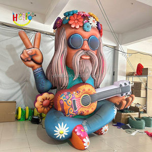 Accessoires de festival de musique Modèle de charter gonflable Jouer de la <span class=keywords><strong>guitare</strong></span> Vieil homme gonflable - Product Image 2