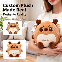 Peluches personnalisées OEM ODM douces et mignonnes, durables, avec logo, pour enfants, cadeau d'anniversaire ou de Noël, faible MOQ