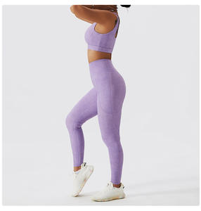 Schnelle Lieferung – One-Shoulder-Halter-Top, Eng Anliegendes, Kurzes Oberteil und Leggings – Maßgeschneiderte Fitnessbekleidung, Sportbekleidung, Yoga-BH und Hosen-Set - Product Image 5