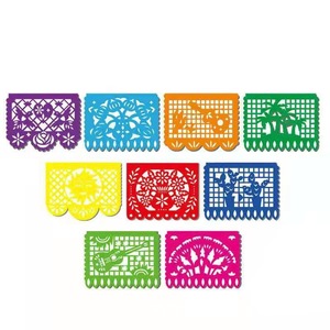 Vibrante Banner de Papel Picado Multicolor, Perfecto para la Fiesta del Cinco de Mayo y Decoración de Fiestas con Temática Mexicana - Product Image 2