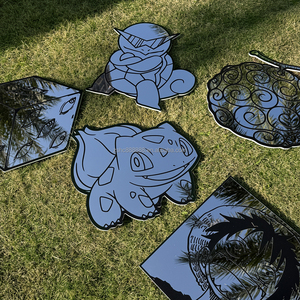 Yüksek Kaliteli Poke-mon Squirtle Şeklinde Ayna Sevimli El Yapımı Dayanıklı Hafif Duvar Anime Aynaları Hediyelik Oda Dekoru İçin - Product Image 3