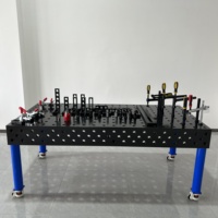 Nouvelle table de soudage flexible 3D D16 D28 en acier Q355B nitruré, banc de travail modulaire alimenté par USB pour fixations de soudage de précision