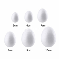 Boules en mousse de polystyrène de 3 à 7 cm pour la modélisation, idéales pour la décoration de Noël ou de Pâques, artisanat DIY blanc