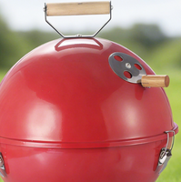 Barbecue portable à charbon de bois de la série Round Kettle, modèle épaissi, en forme de pomme, pour la cuisson à domicile et en extérieur