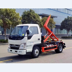 Prix réduit Nouveau camion poubelle Forland 4x2 diesel manuel avec mini-grue à bras hydraulique - Product Image 1